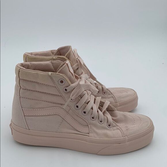Vans Women's High-Top Sneakers - light baby pink monochromatic size 6 - Picture 4 of 11